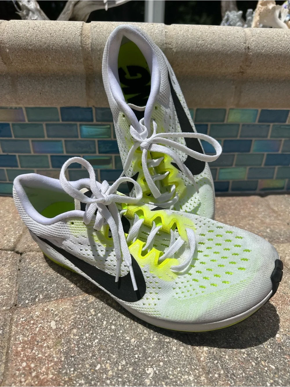 Nike Zoom Streak 6 Women’s Running Shoes (White/Black-Volt)